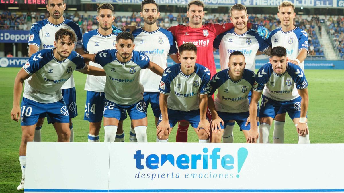 Alineación del Tenerife de una jornada anterior.