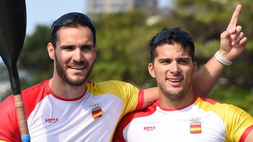 Saúl Craviotto y Cristian Toro, en los Juegos de Río