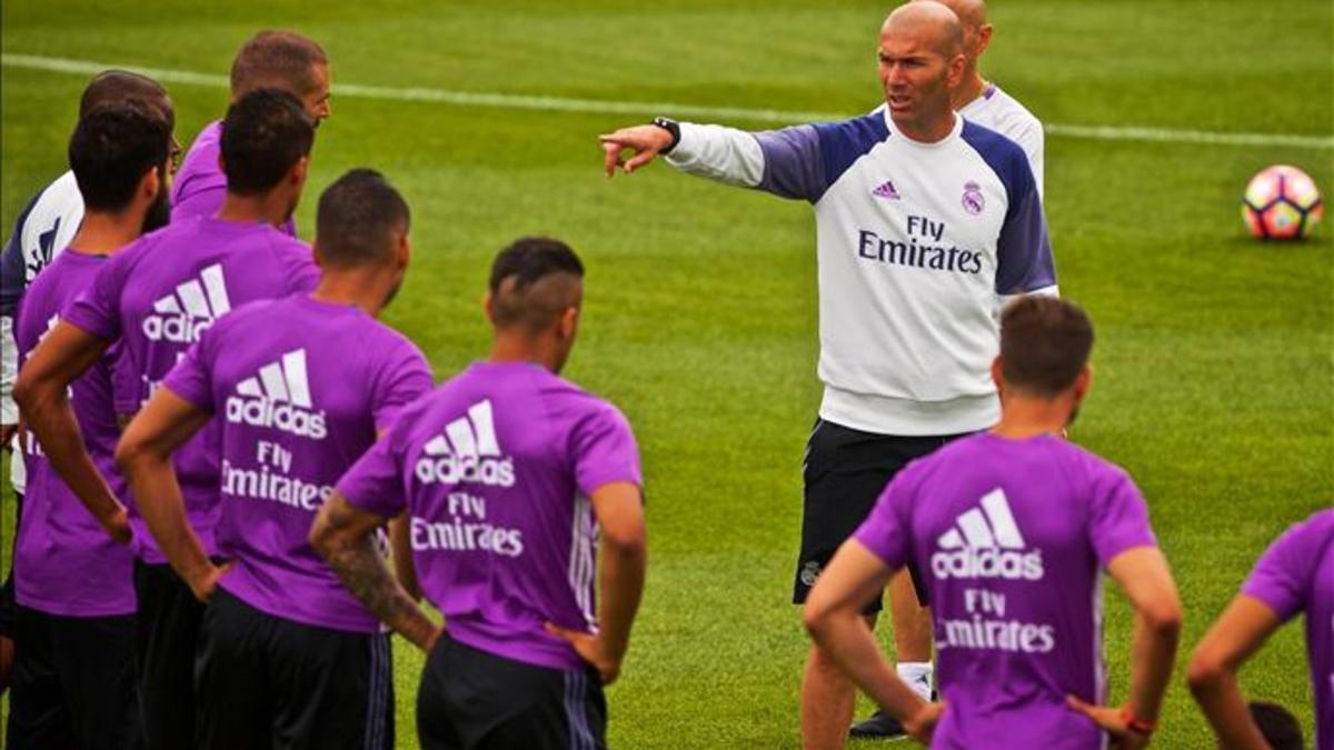 Zidane está centrado en la preparación de la Supercopa