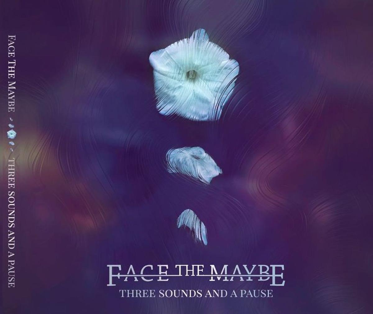 Portada de 'Three Sounds and a Pause', diseñada por el bajista de Face The Maybe, Frederic Torres.