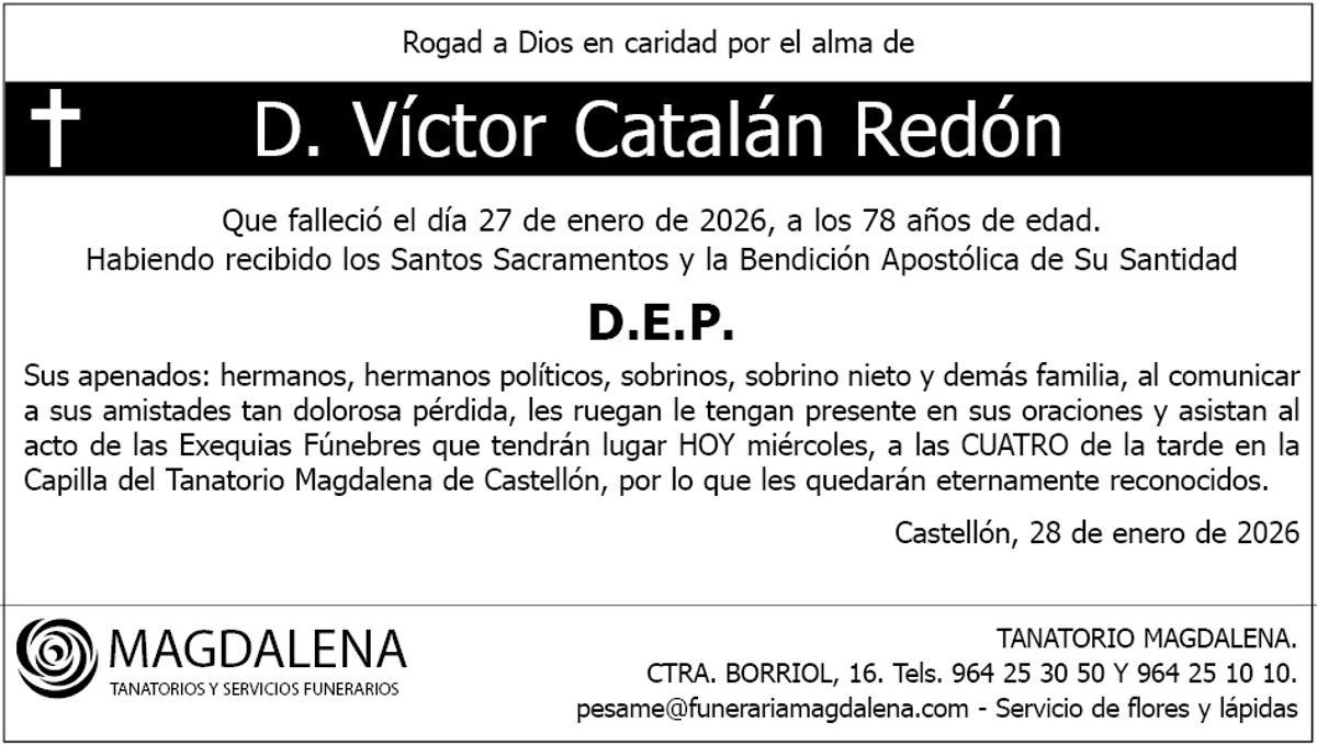 D. Víctor Catalán Redón