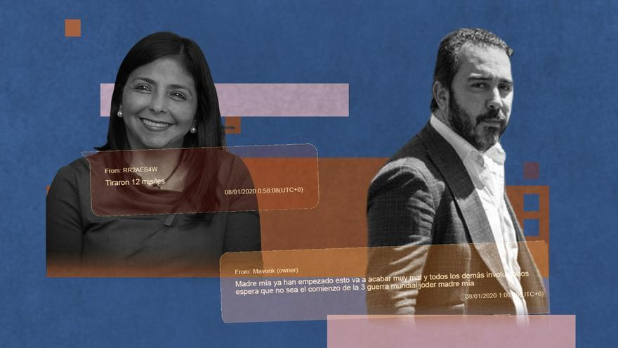 El mensaje de Delcy a Aldama, sobre la actuación de Trump en Oriente Próximo: &quot;Terrible lo que viene&quot;