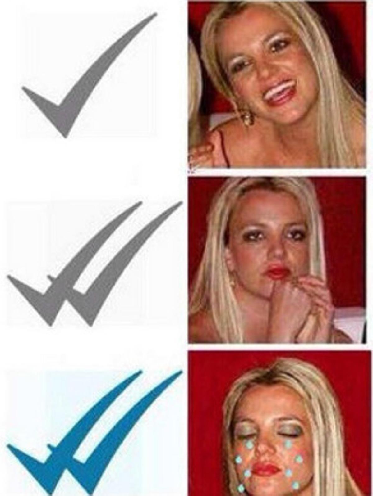 Britney Spears, en el chiste de WhatsApp.