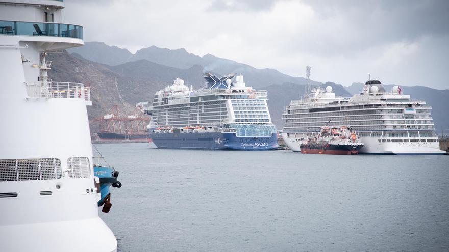 Casi 10.000 turistas en cinco cruceros: así son los barcos de lujo que están en el Puerto de Santa Cruz