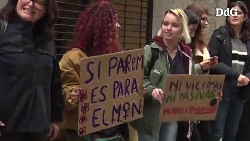 Vídeo: Concentració i cadena humana a Girona pel Dia de la Dona