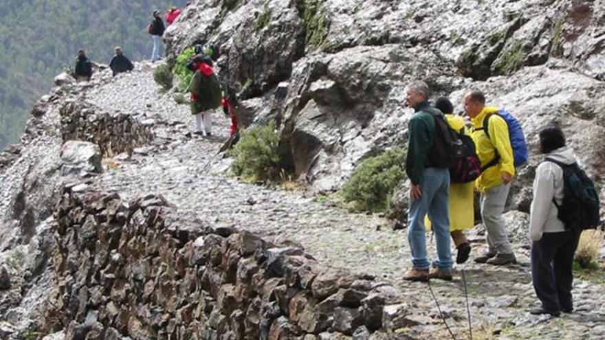 Imágenes del sendero de la Degollada de Tasarte