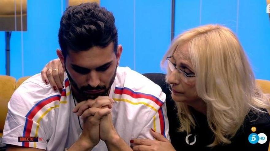 &#039;GH VIP&#039;: Suso, a punto de abandonar tras el toque de atención de su madre