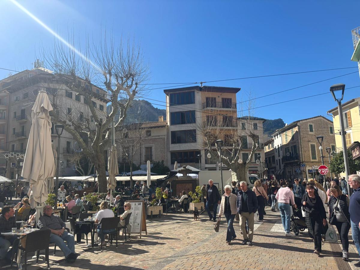 Sóllers Innenstadt Ende Februar