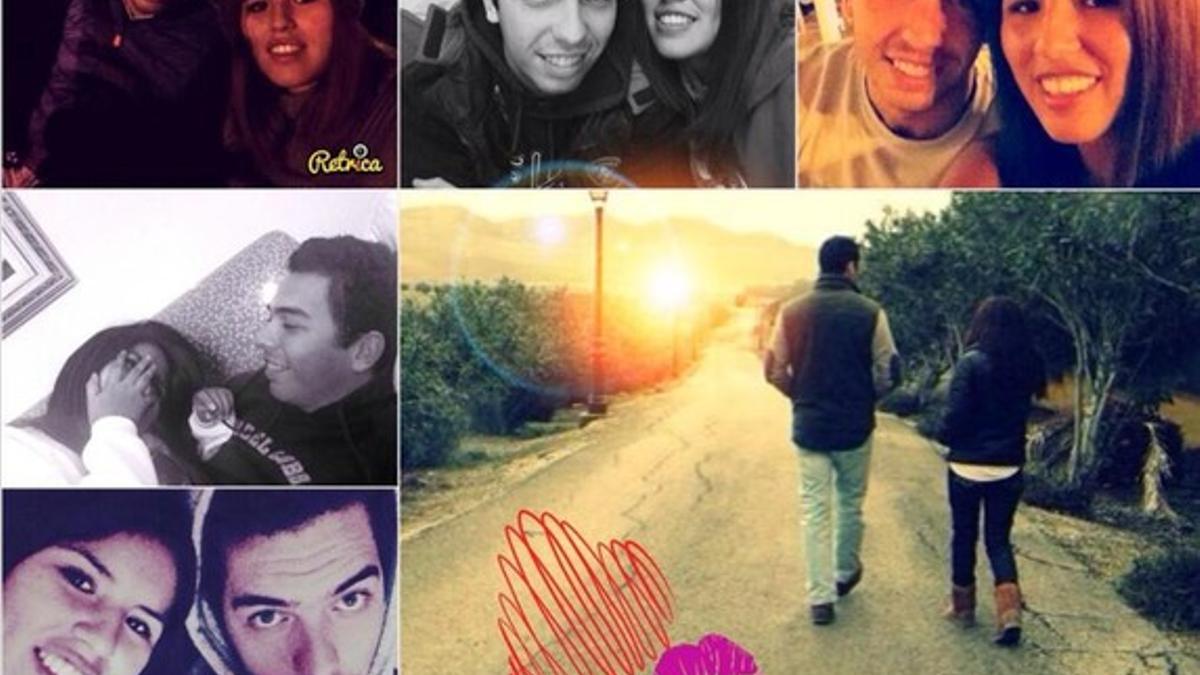 Chabelita y Alberto Isla, en un collage de fotos colgadas en Twitter.