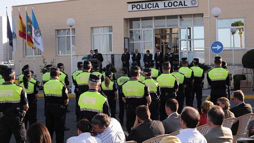 Aspecto de un acto reciente de la Policía Local de Torrevieja, formada por 180 agentes.