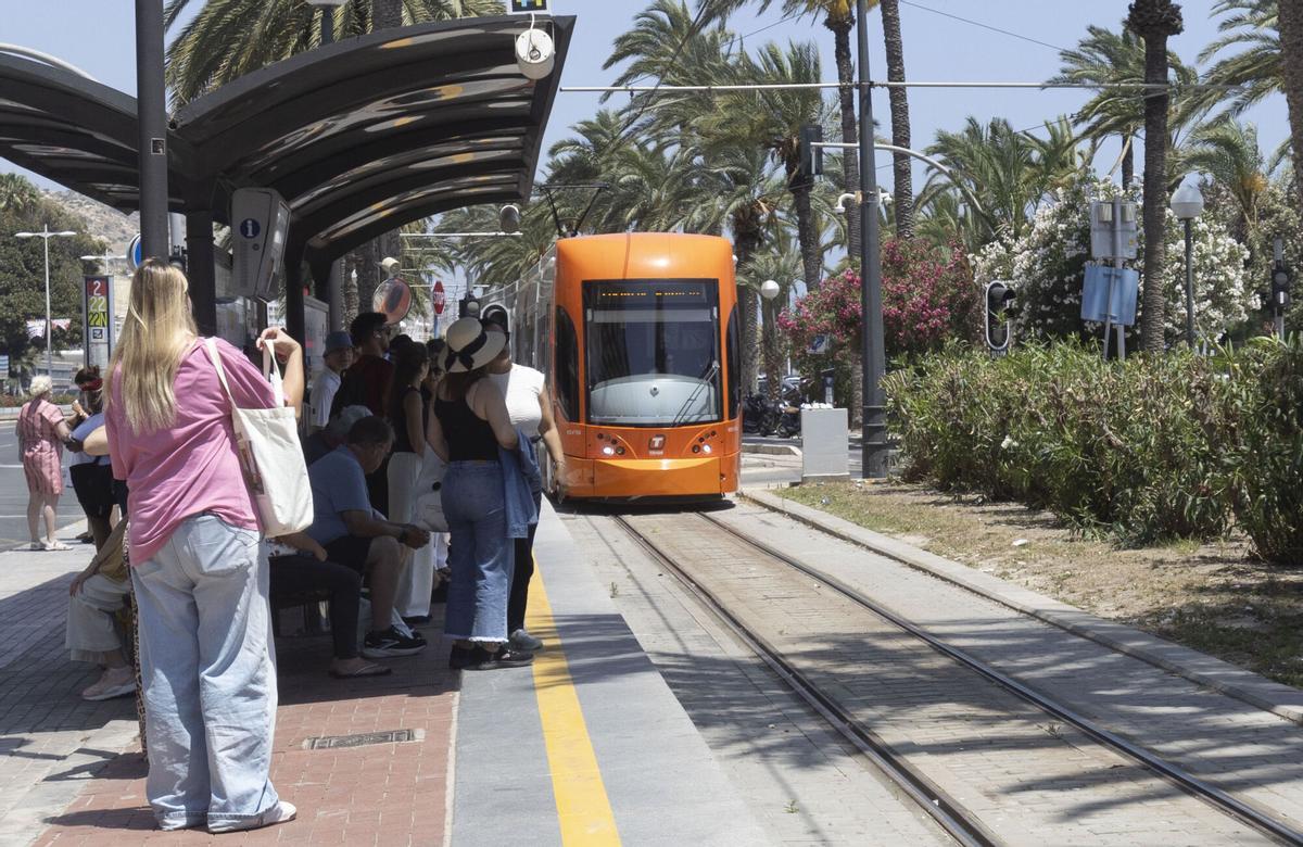 ALICANTE. LINEA 5 TRAM TRANVIA TRNASPORTE