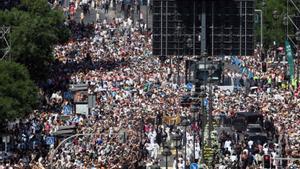 Lleó XIV congrega al centre de Madrid un milió i mig de fidels
