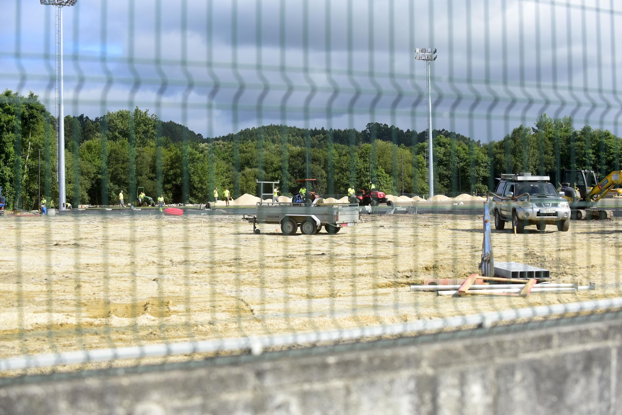 Así avanzan las obras de la Ciudad Deportiva de Abegondo