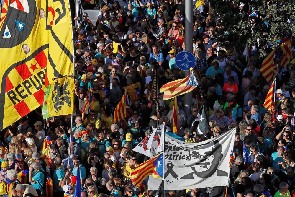 El independentismo se manifiesta en Barcelona