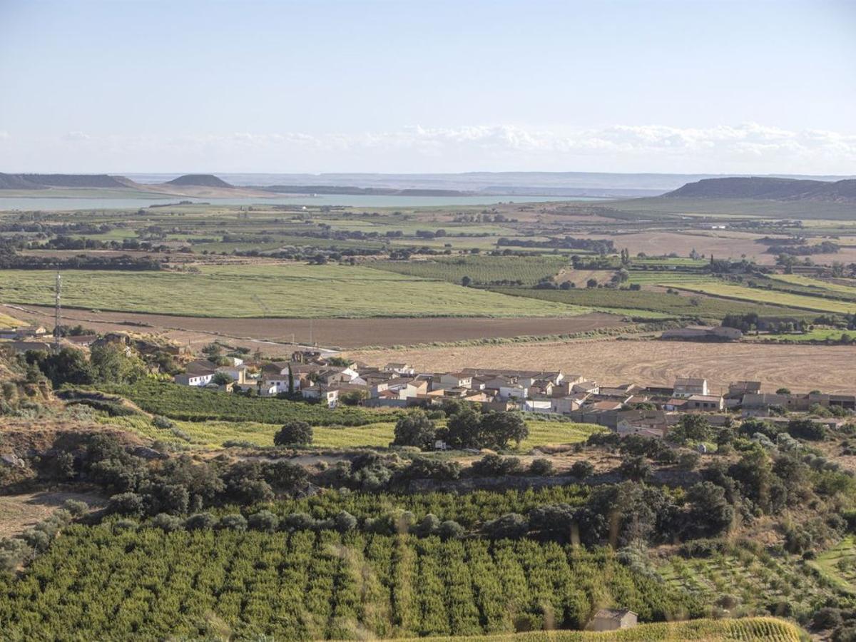 Vista panorámica de Binaced, municipio oscense a pocos kilómetros de Monzón o Binéfar