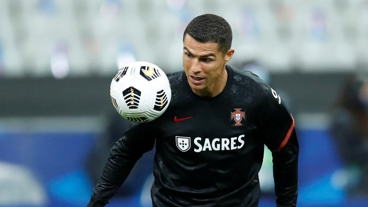 Cristiano Ronaldo, con la selección portuguesa.