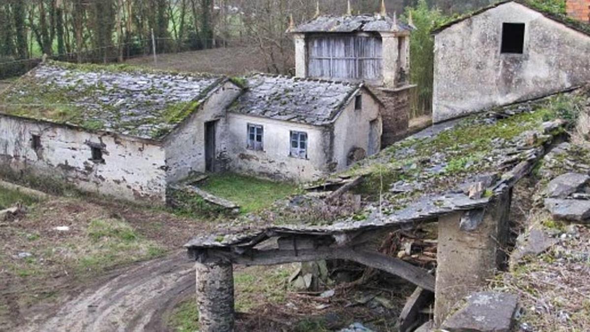 Una aldea abandonada en Lugo.