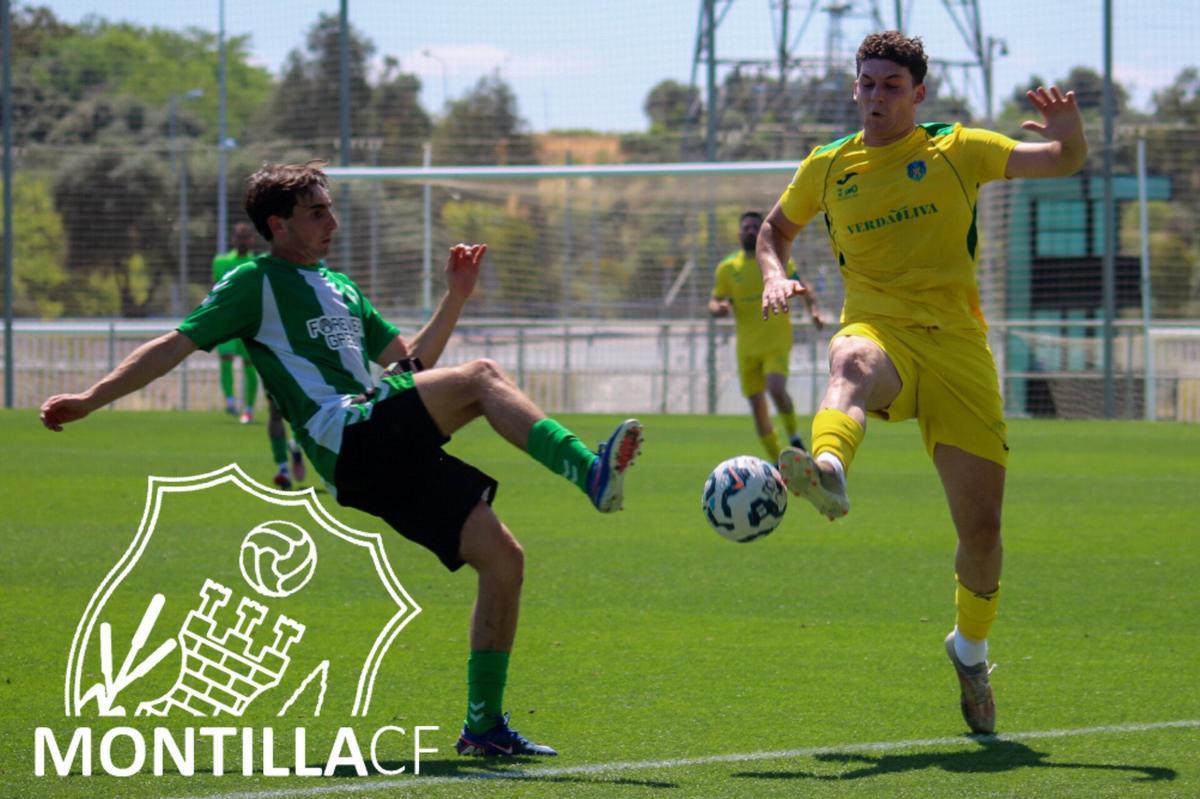 Acción del partido entre el Betis C y el Montilla durante la temporada regular.