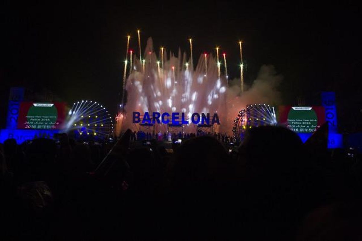 L’avinguda Maria Cristina ha sigut l’escenari de celebració de l’inici de l’any 2016.