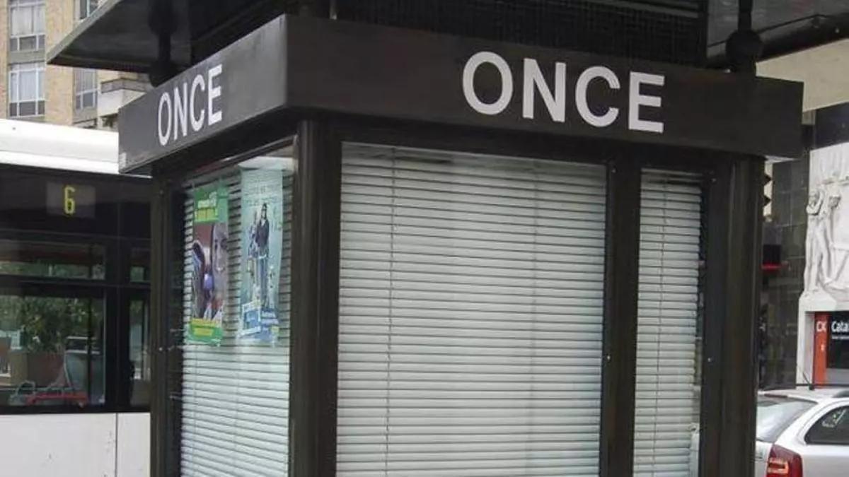 Punto de venta de la ONCE.