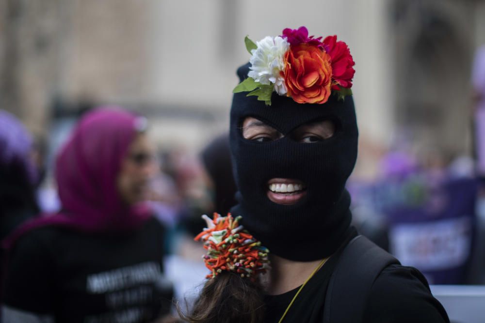 Manifestación del Día de la Mujer en las calles de València