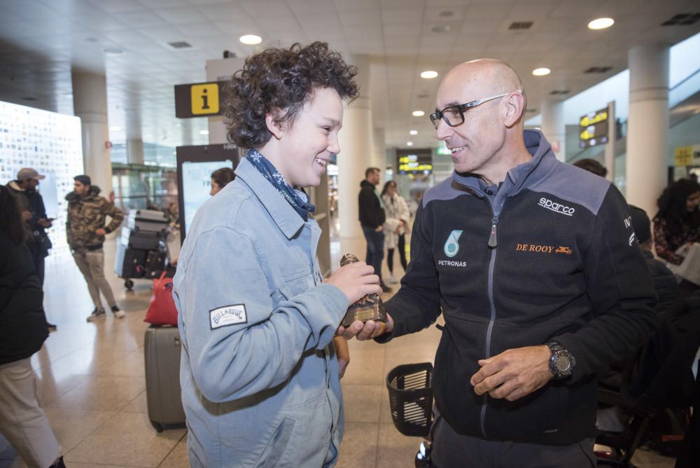Arribada dels pilots del Dakar a Barcelona