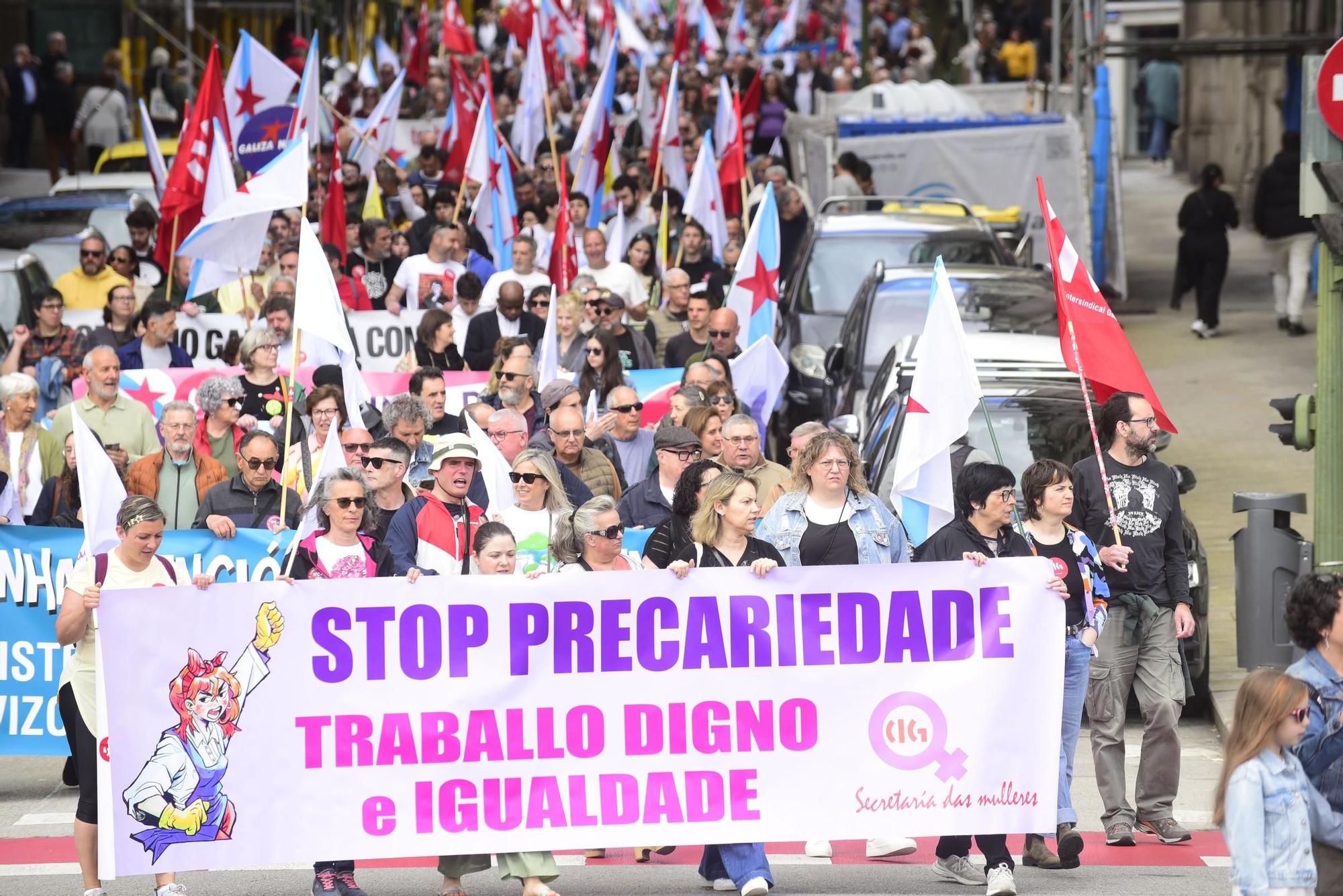 1 de mayo en A Coruña: manifestación de CIG