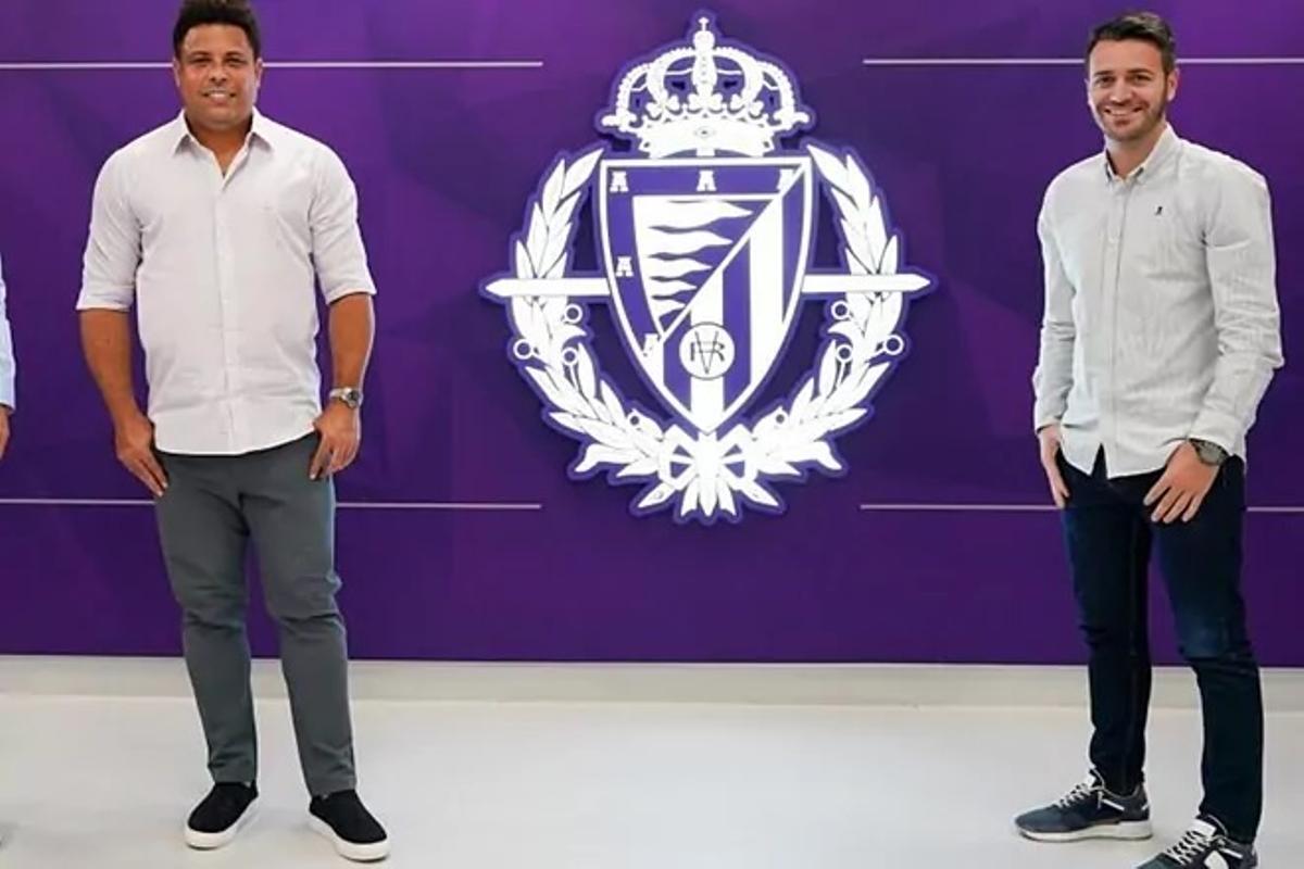 fútbol. Valadolid. Ronaldo Nazario y Fran Sánchez, director deportivo