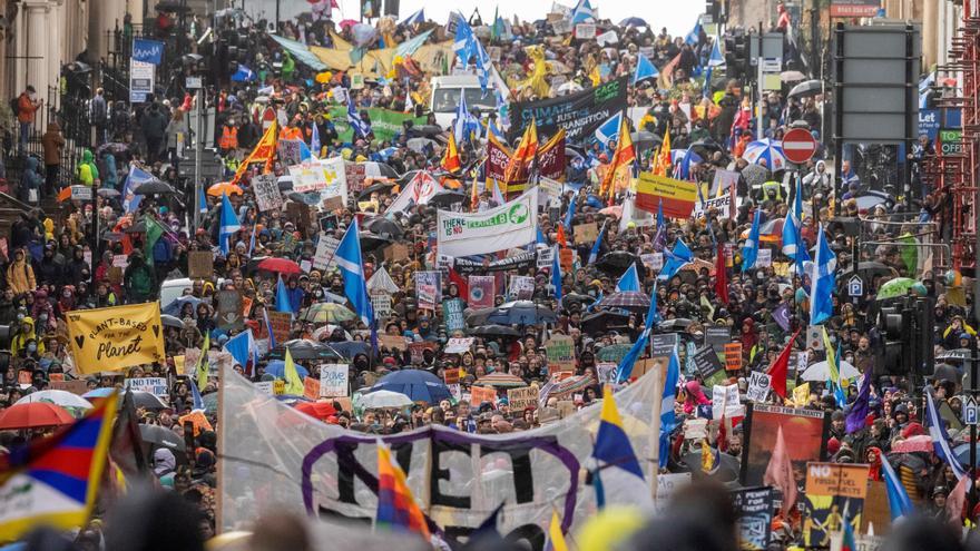 Nueva jornada de movilizaciones en Glasgow para exigir justicia climática