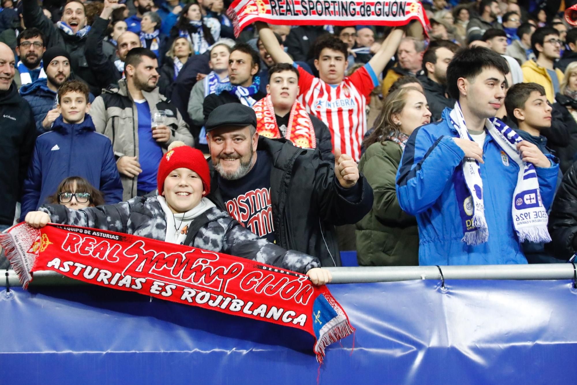 En imágenes: así se vivió el derbi en el Tartiere