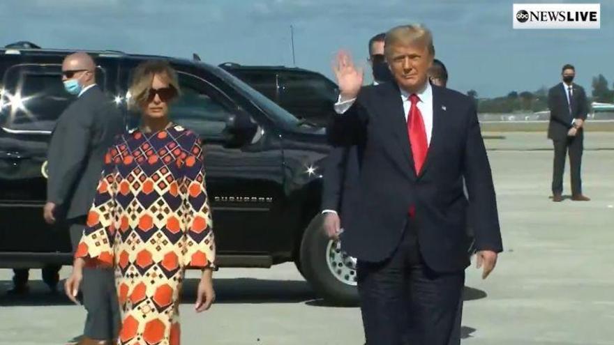 El desplante de Melania Trump a su llegada a Florida