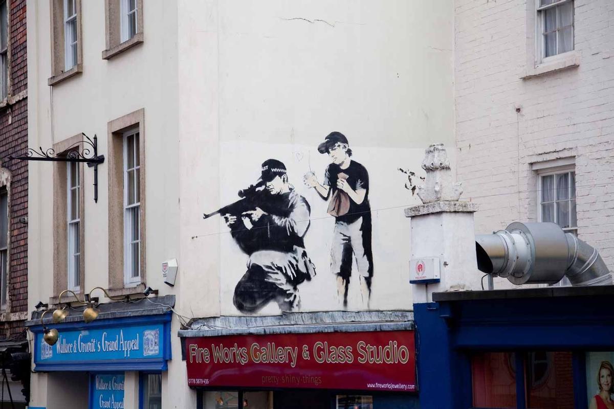 Graffiti de Banksy en Bristol