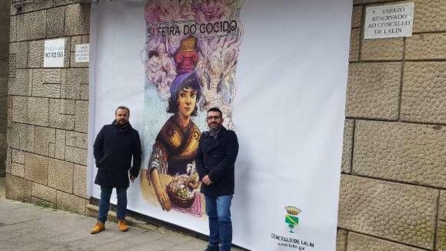 El Concello coloca un Cartel del Cocido en el Cine Balado