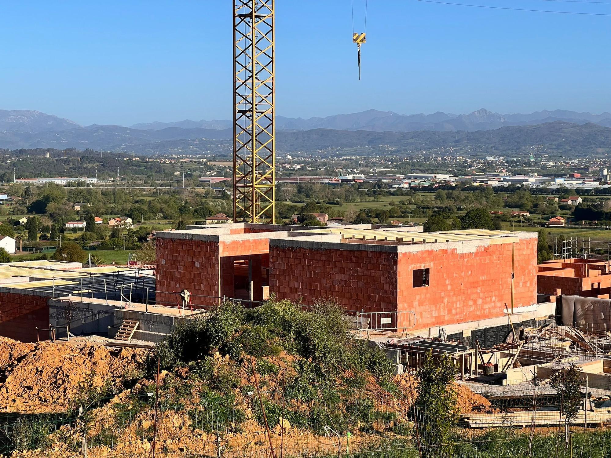 Este es el estado en el que se encuentran las obras del cohousing de Axuntase en Llanera