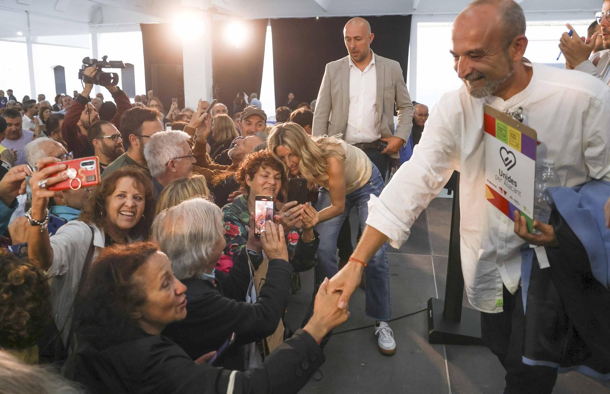 Yolanda Díaz hace campaña por Unides Podemos en Alicante