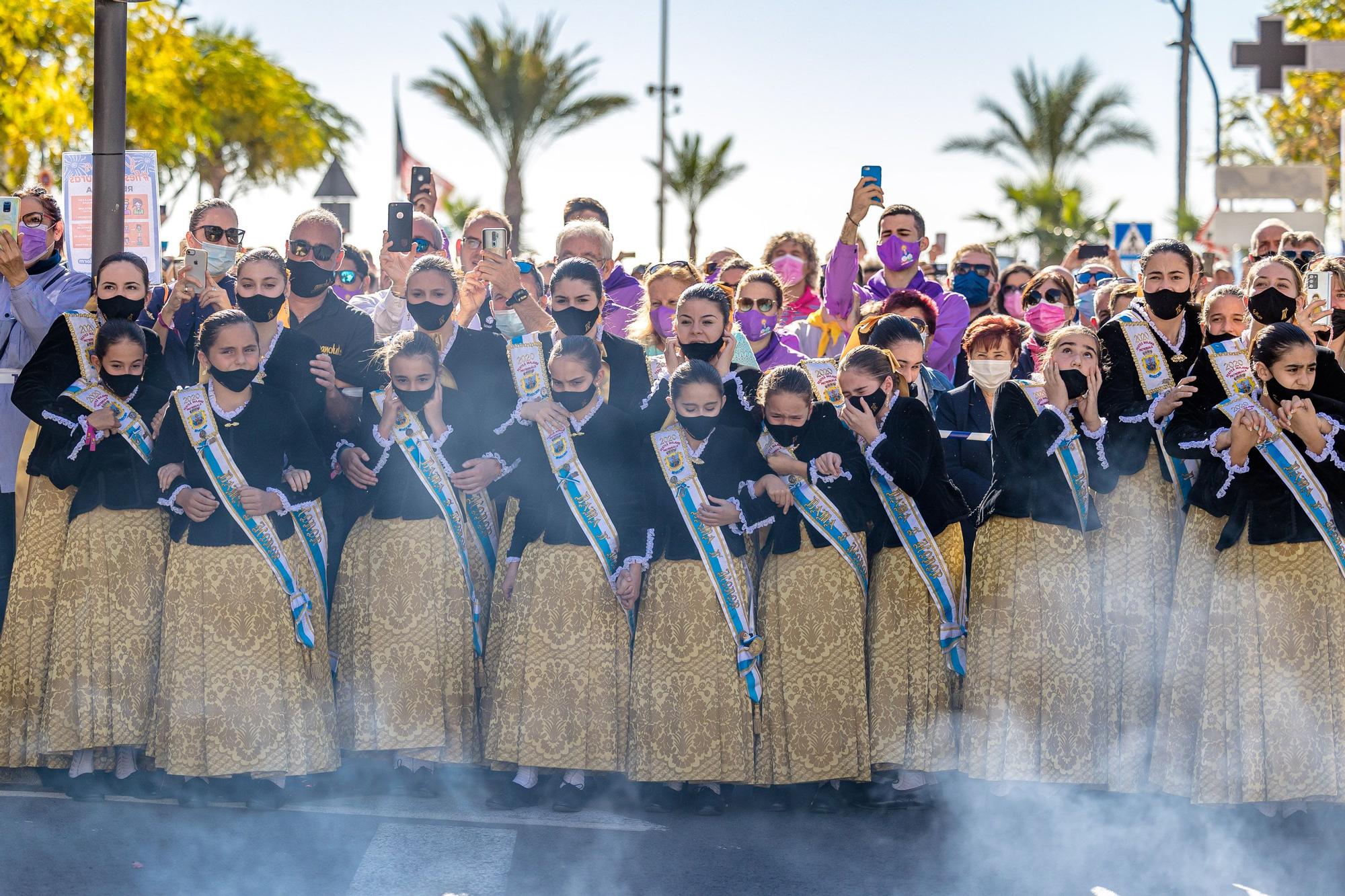 Mascletà en las Fiestas Patronales de Benidorm