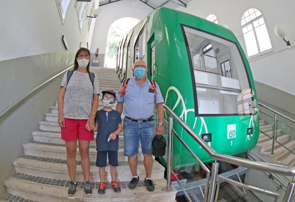 El funicular de la Santa Cova torna a funcionar