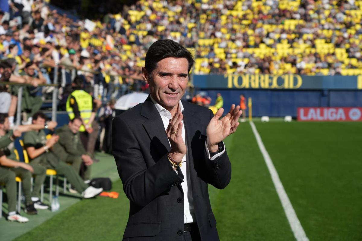 Marcelino, en el Villarreal-Getafe