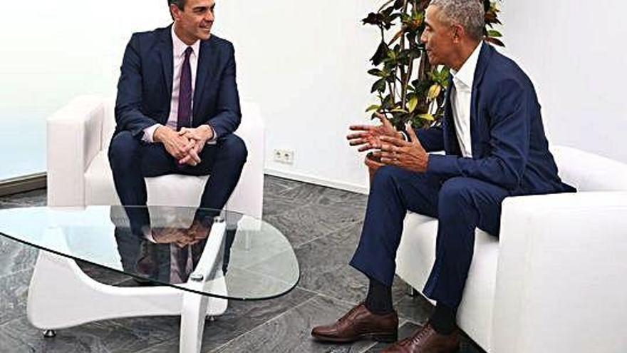 Sánchez i Obama es reuneixen a Sevilla