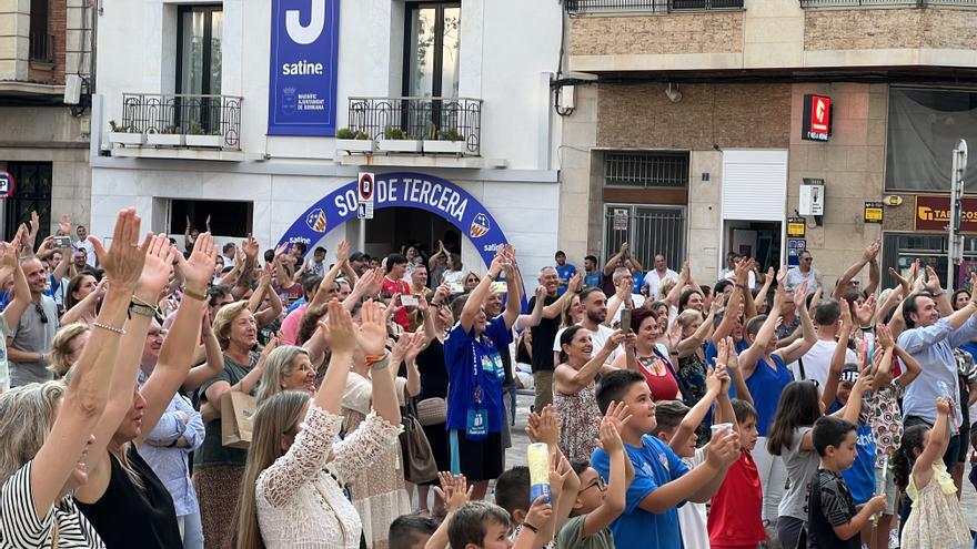 Burriana, volcada en la fiesta del ascenso a Tercera de los celestes