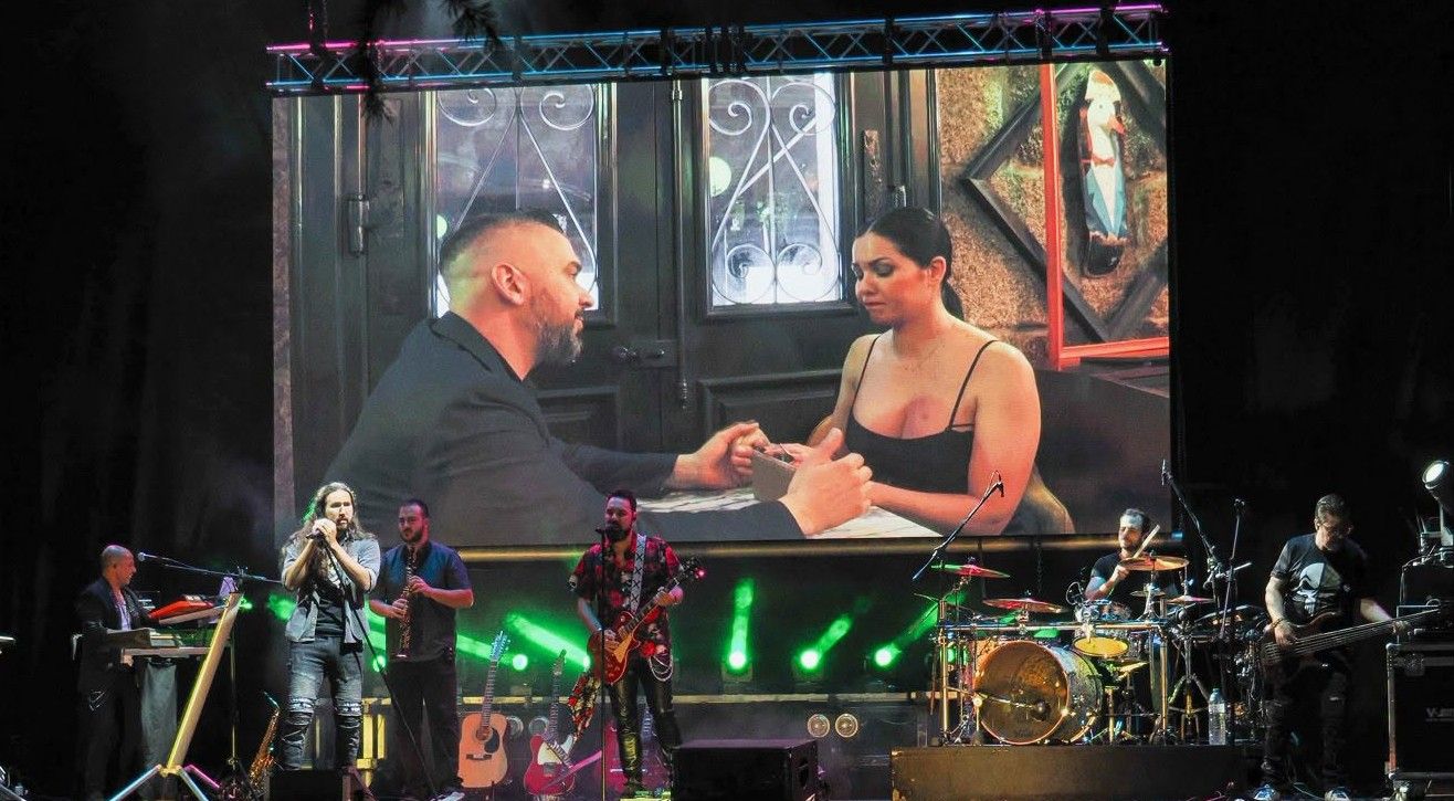 Espectáculo 'O Camiño do Amor' en Melide.