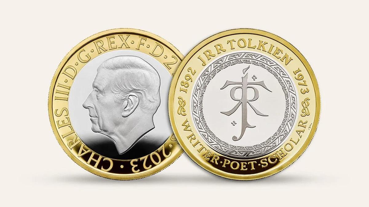 Nueva moneda del Banco Central de Inglaterra de Tolkien