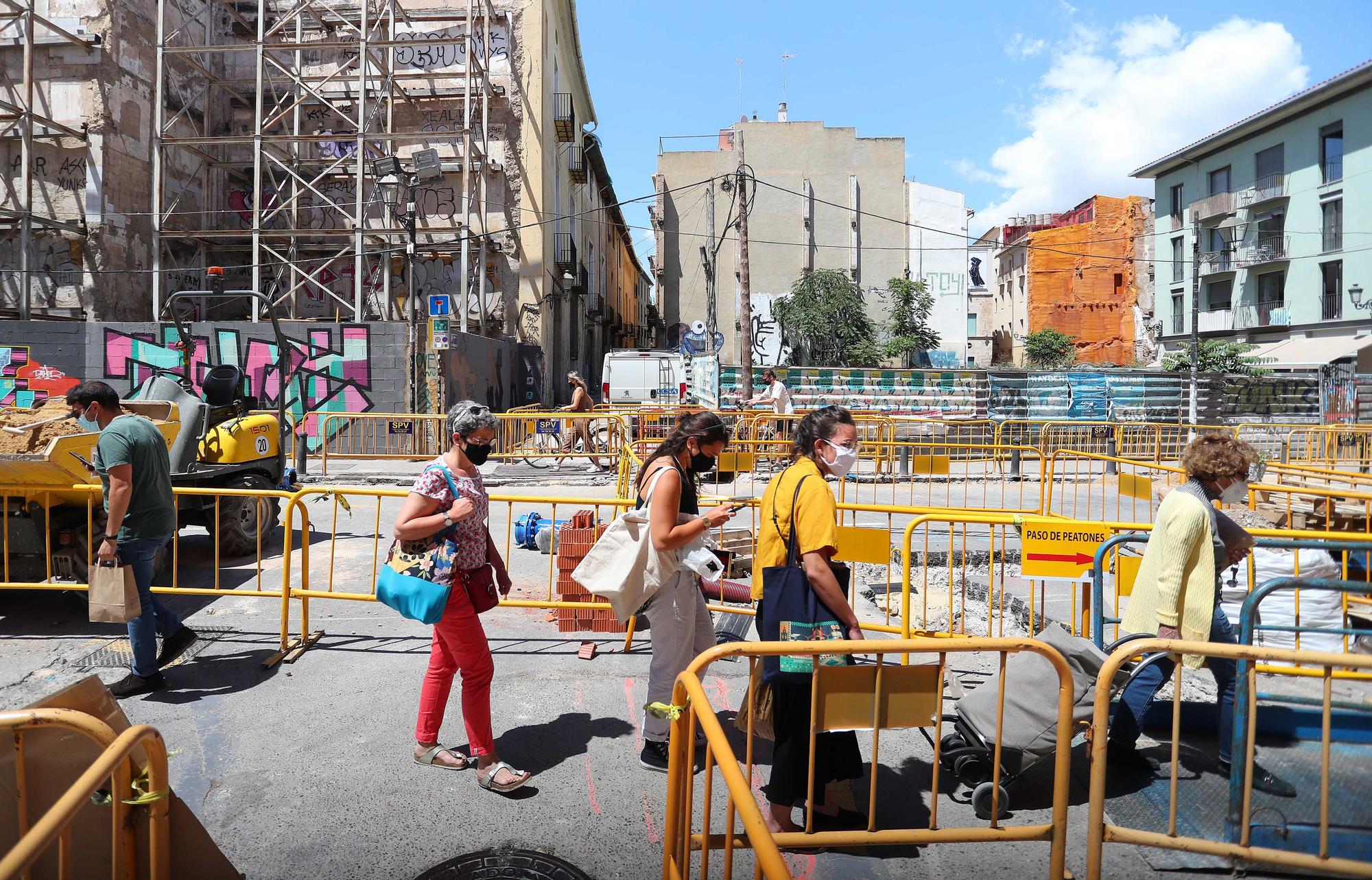 Así avanzan las Obras de la Plaza de Brujas