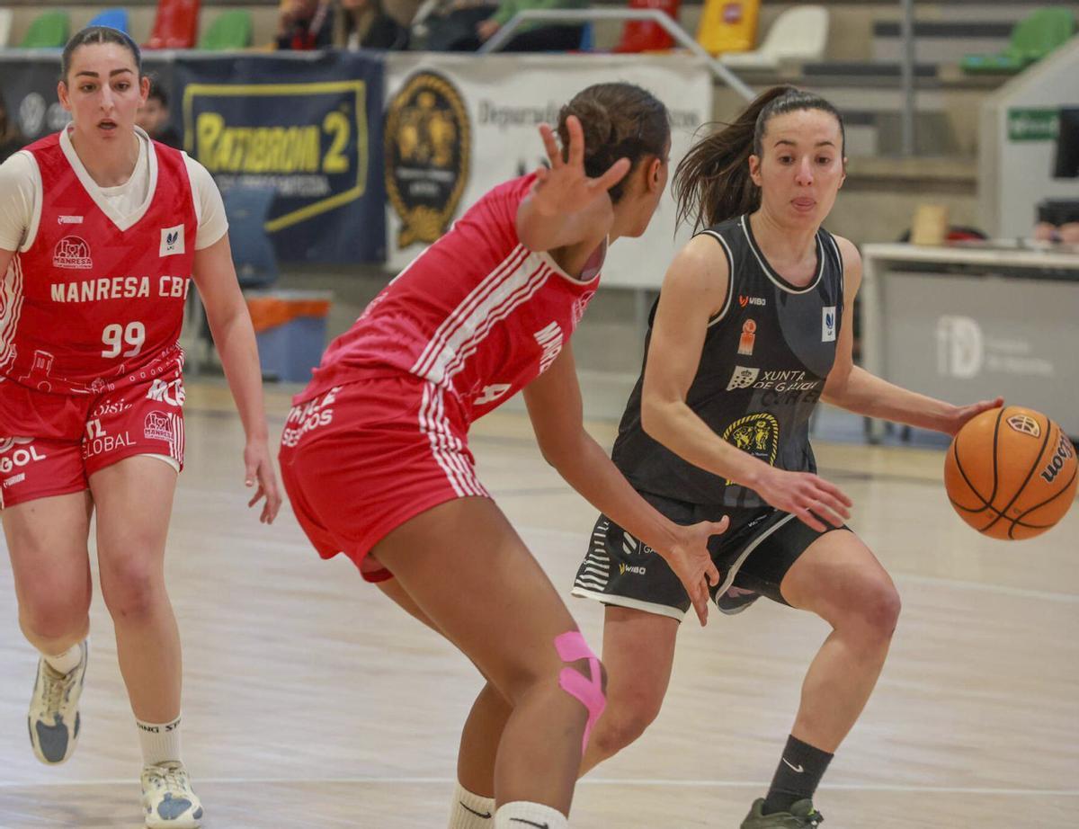 Un momento del encuentro disputado en la jornada de ayer.