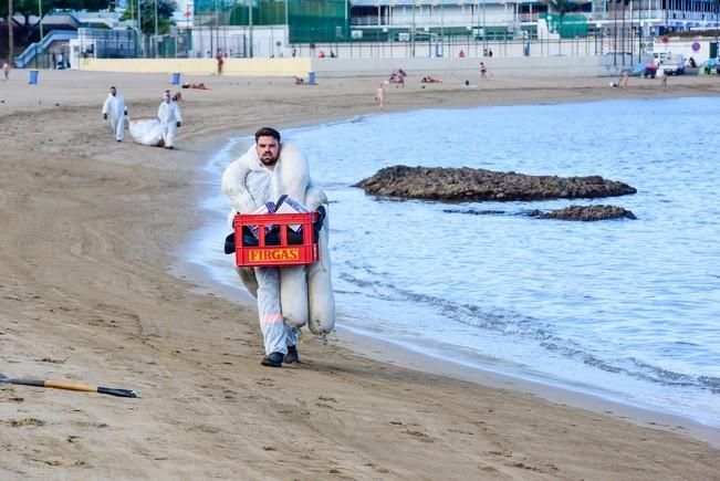 Las Alcaravaneras cerrada al baño por un ...