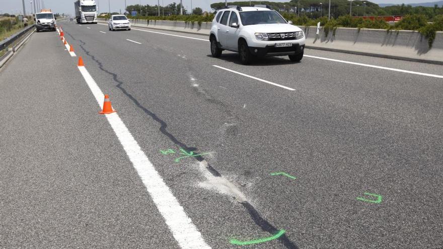 Dos ferits greus en un accident múltiple a la N-II a Riudellots de la Selva