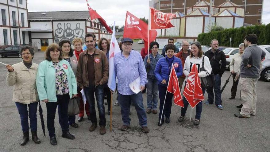 Protesta de trabajadores de Cerámicas O Castro