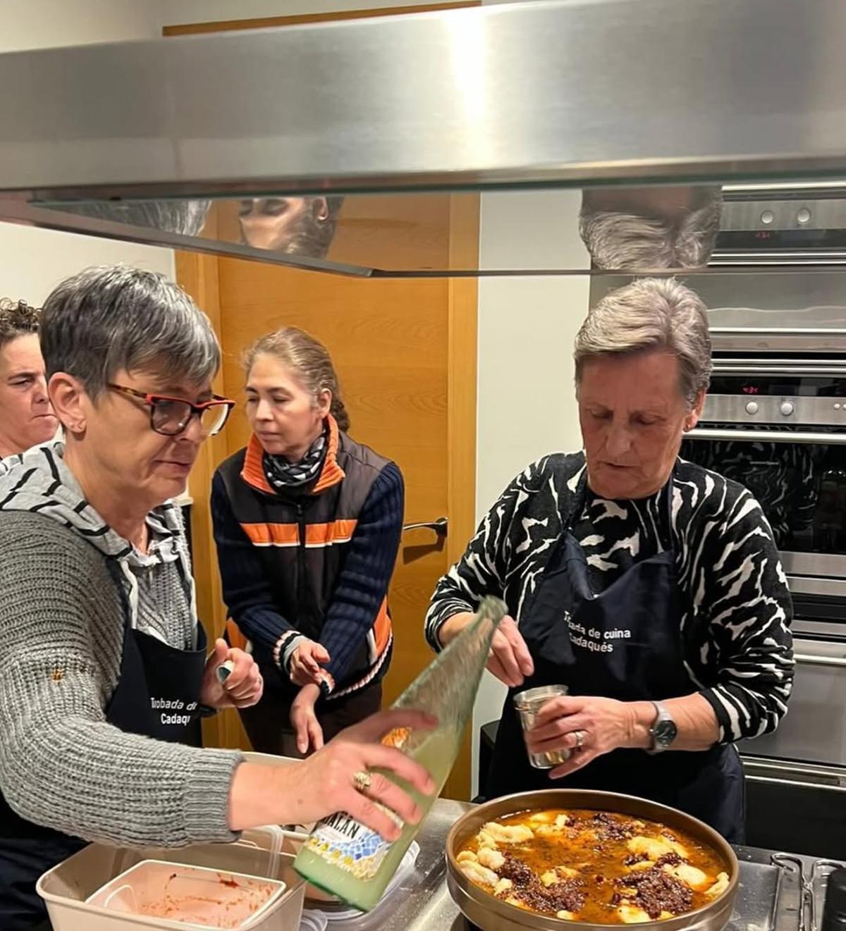 Una de les sessions de cuina.