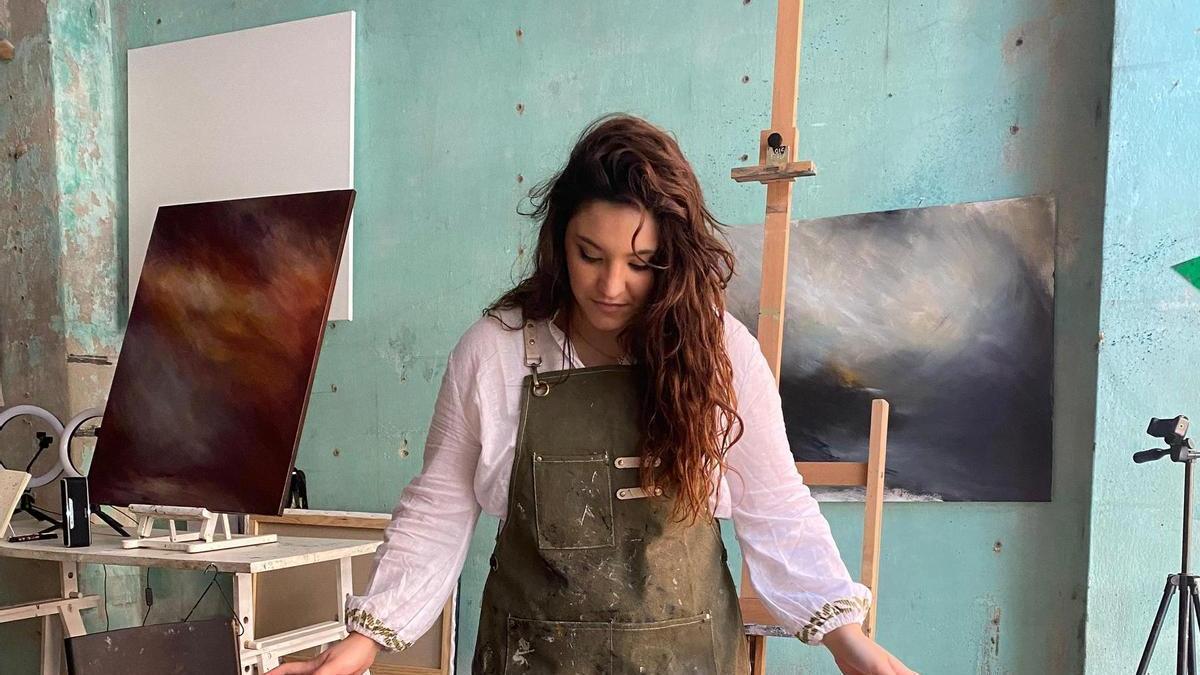 Sara Canteli en su taller.