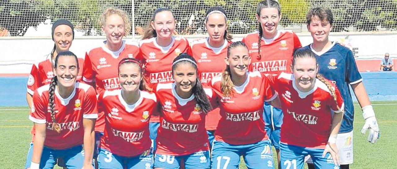 Conjunto del Collerense femenino que jugará contra el Zaragoza.